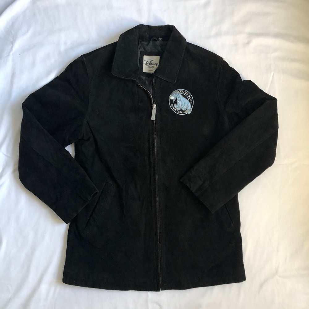 Vintage Suede Eeyore 'Truly Blue' Disney Jacket